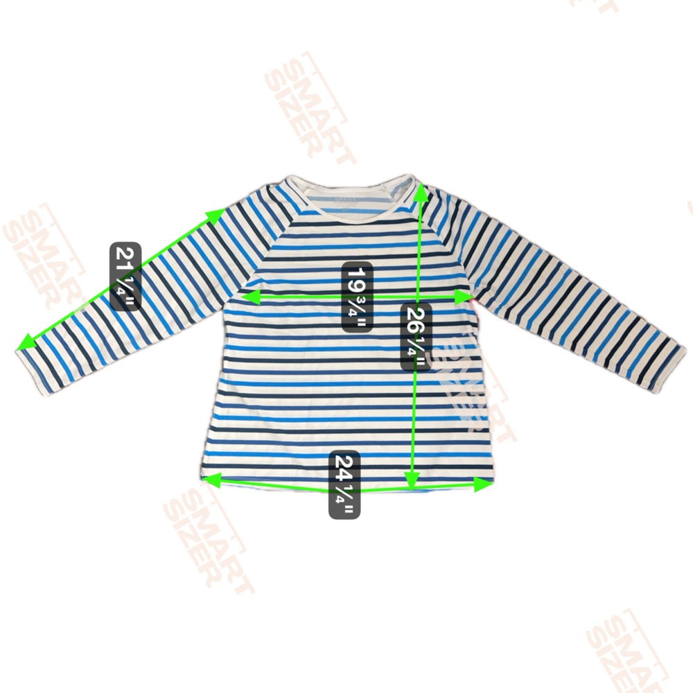 NWT SPANX Ocean Stripe Coastal Blue 2X Swim Sun Rash Protection Shirt UPF 50+ - Picture 3 of 7
